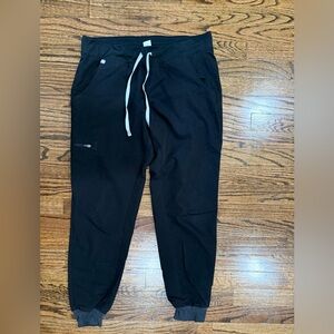 Figs Zamora black jogger scrub pants medium